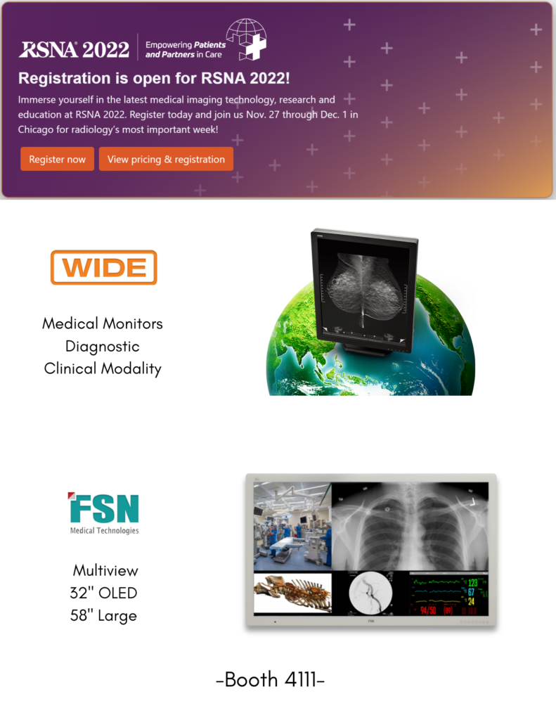 WIDE AT RSNA 2022 BOOTH 4111